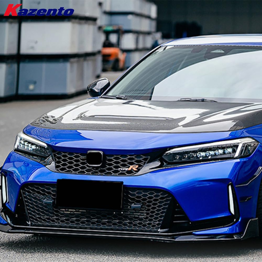 Kazento For Honda Civic FE FL Sedan 2023-24 PP TypeR Style Front Bumper Body Kits Kazento Carbon Parts 车身侧板 FEFL-FB-TR-PP