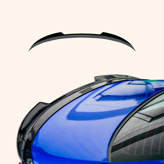 Kazento For Honda Civic FE1 Sedan 2022-24 ABS Black PM Style Rear Ductail Spoiler Lip Kazento Carbon Parts 车身侧板 FE1-RS-PM-ABS-BK