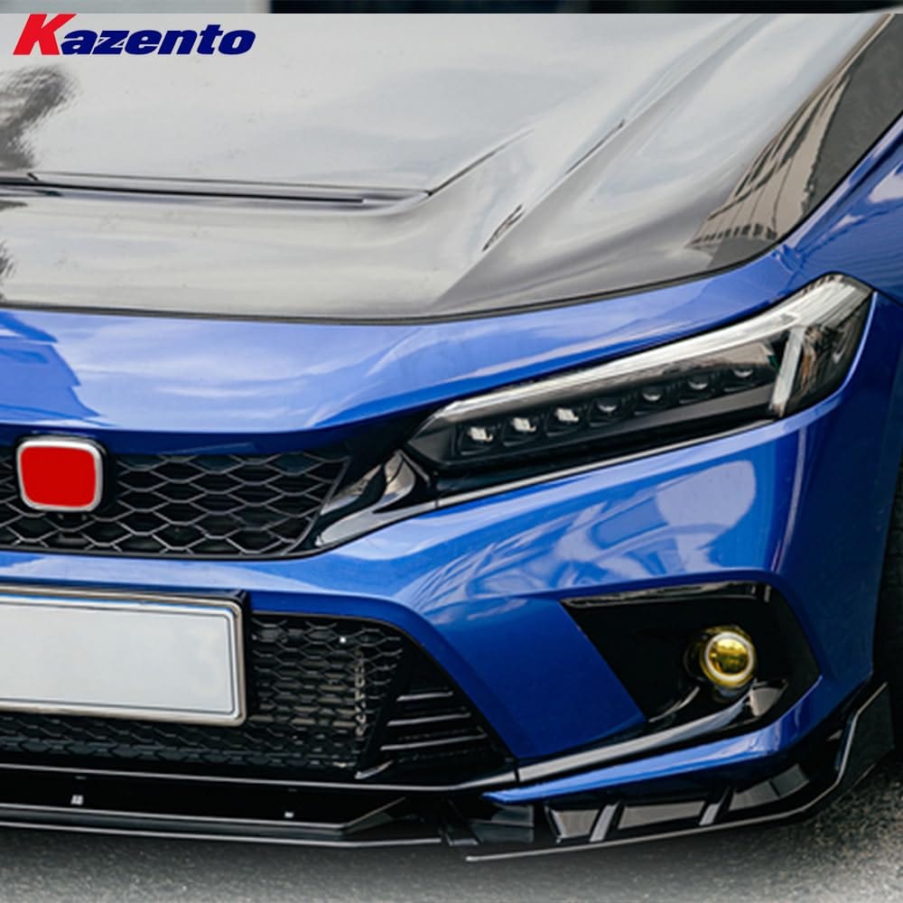 Kazento For Honda Civic FE1 Sedan 2022-24 ABS Front Center Grille Replace Kazento Carbon Parts 车身侧板