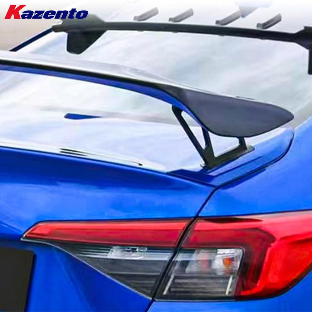 Kazento For Honda Civic FE1 Sedan 2022-24 ABS TypeR Style Rear Trunk GT Spoiler Wing Kazento Carbon Parts 车身侧板 FE1-RS-GT-TR-ABS