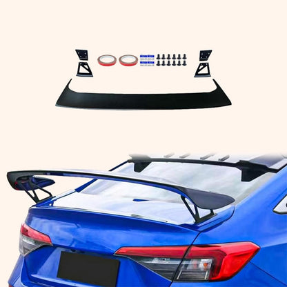 Kazento For Honda Civic FE1 Sedan 2022-24 ABS TypeR Style Rear Trunk GT Spoiler Wing Kazento Carbon Parts 车身侧板 FE1-RS-GT-TR-ABS