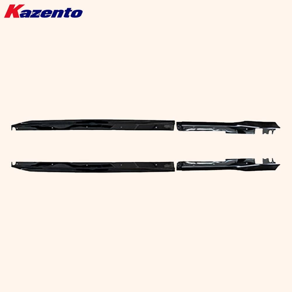 Kazento For Honda Civic FE1 Sedan 22-24 ABS Black TypeR Style Side Skirts Extensions
