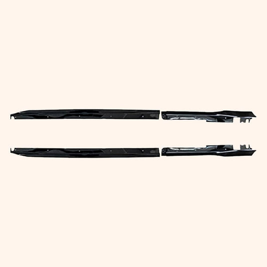 Kazento For Honda Civic FE1 Sedan 22-24 ABS Black TypeR Style Side Skirts Extensions