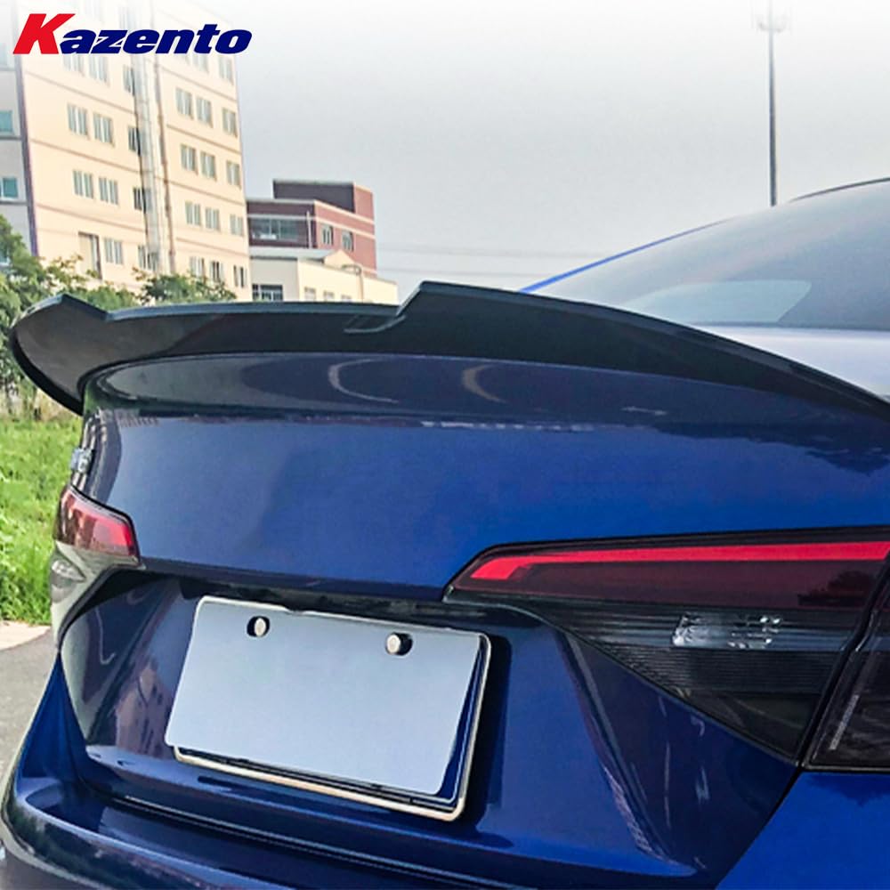 Kazento For Honda Civic FE1 Sedan 22-24 ABS Glossy Black C Type Rear Ductail Spoiler Lip