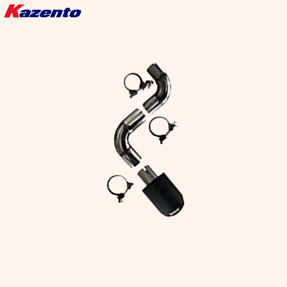 Kazento For Honda Civic FE1 Sedan 22-24 TypeR Aluminium Rear Exhaust Side Double Exit Tip Kazento Carbon Parts 车身侧板