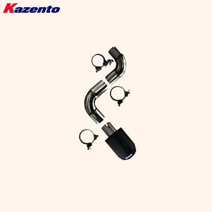 Kazento For Honda Civic FE1 Sedan 22-24 TypeR Aluminium Rear Exhaust Side Double Exit Tip Kazento Carbon Parts 车身侧板
