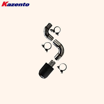 Kazento For Honda Civic FE1 Sedan 22-24 TypeR Aluminium Rear Exhaust Side Double Exit Tip Kazento Carbon Parts 车身侧板