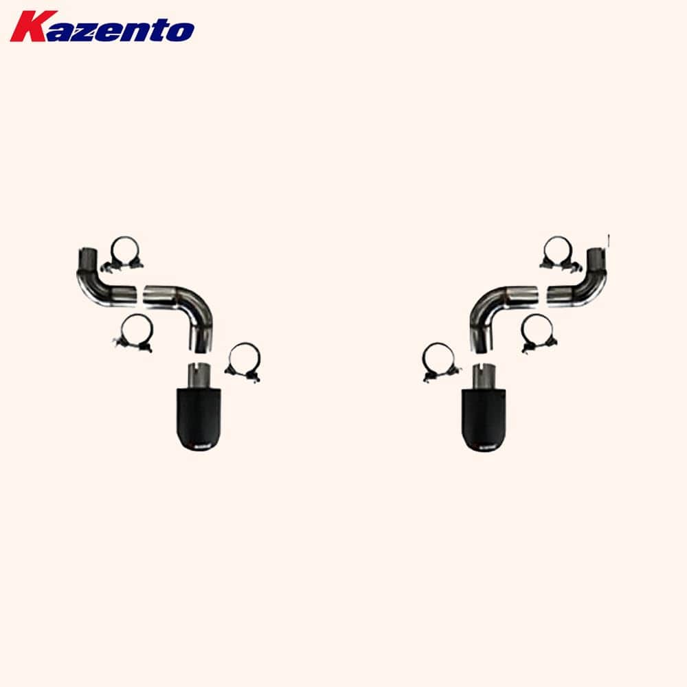 Kazento For Honda Civic FE1 Sedan 22-24 TypeR Aluminium Rear Exhaust Side Double Exit Tip Kazento Carbon Parts 车身侧板