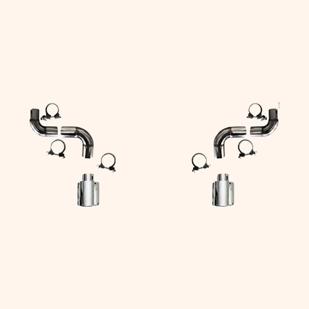 Kazento For Honda Civic FE1 Sedan 22-24 TypeR Aluminium Rear Exhaust Side Double Exit Tip Kazento Carbon Parts 车身侧板 Platinum Tip FE1-TIPSD-PN-TR-AL