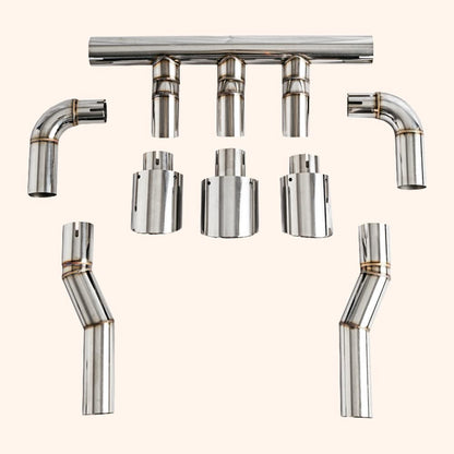 Kazento For Honda Civic FE1 Sedan Aluminium TypeR Style Rear Middle Exhaust Tip Kazento Carbon Parts 车身侧板 Platinum Tip FE1-TIPMID-PN-TR-AL