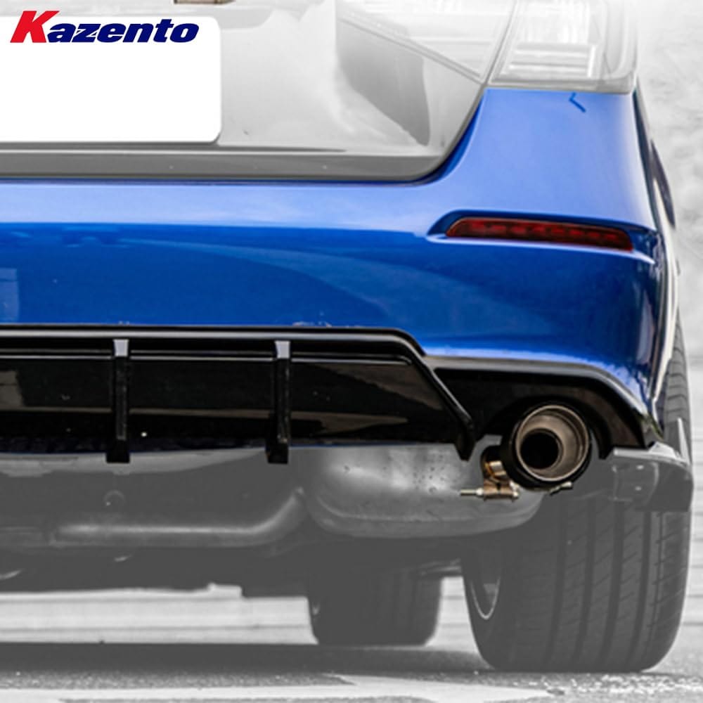 Kazento For Honda Civic FE1 Sedan PP TypeR Style Rear Bumper (side double exhaust exit) Kazento Carbon Parts 车身侧板 FE1-RB-SD-TR-PP