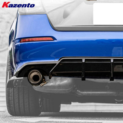 Kazento For Honda Civic FE1 Sedan PP TypeR Style Rear Bumper (side double exhaust exit) Kazento Carbon Parts 车身侧板 FE1-RB-SD-TR-PP