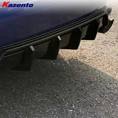 Kazento For Honda Civic FE1 Sedan PP TypeR Style Rear Bumper (side double exhaust exit) Kazento Carbon Parts 车身侧板 FE1-RB-SD-TR-PP