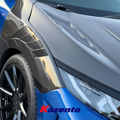 Kazento For HONDA Civic FK7 FC1 EPA ATTK type Front Vented Fender (with upper vent) Fiber Glass