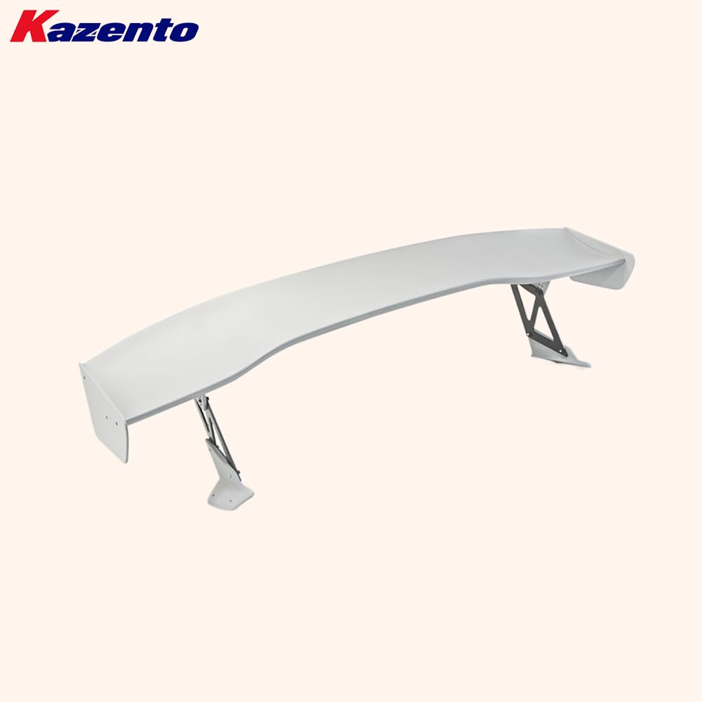 Kazento For Honda Civic FK7 FK8 VTX2 Style Fiberglass Unpaint Rear Trunk GT Spoiler Wing Kazento Carbon Parts 车身侧板 FK8-RS-GT-VTX2&-FRP