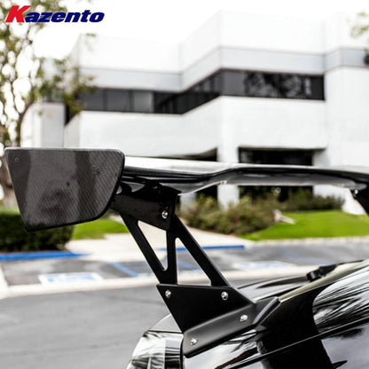 Kazento For Honda Civic FK7 FK8 VTX2 Style Fiberglass Unpaint Rear Trunk GT Spoiler Wing Kazento Carbon Parts 车身侧板 FK8-RS-GT-VTX2&-FRP