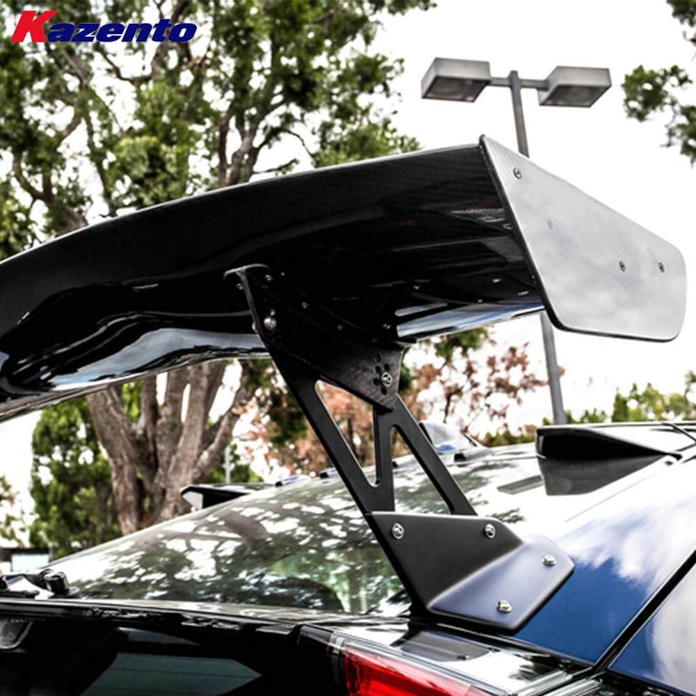 Kazento For Honda Civic FK7 FK8 VTX2 Style Fiberglass Unpaint Rear Trunk GT Spoiler Wing Kazento Carbon Parts 车身侧板 FK8-RS-GT-VTX2&-FRP