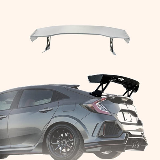 Kazento For Honda Civic FK7 FK8 VTX2 Style Fiberglass Unpaint Rear Trunk GT Spoiler Wing Kazento Carbon Parts 车身侧板 FK8-RS-GT-VTX2&-FRP