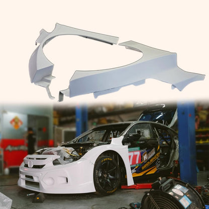 Kazento For Honda Civic Fk7 Tcr Type Front Wide Fender Fiber Glass