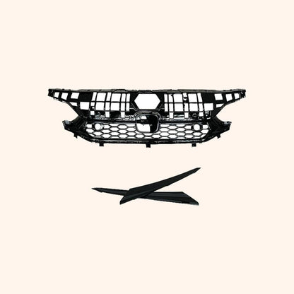 Kazento For Honda Civic FL1 22-24 Glossy Black Front Center Grille Replace Kazento Carbon Parts 车身侧板