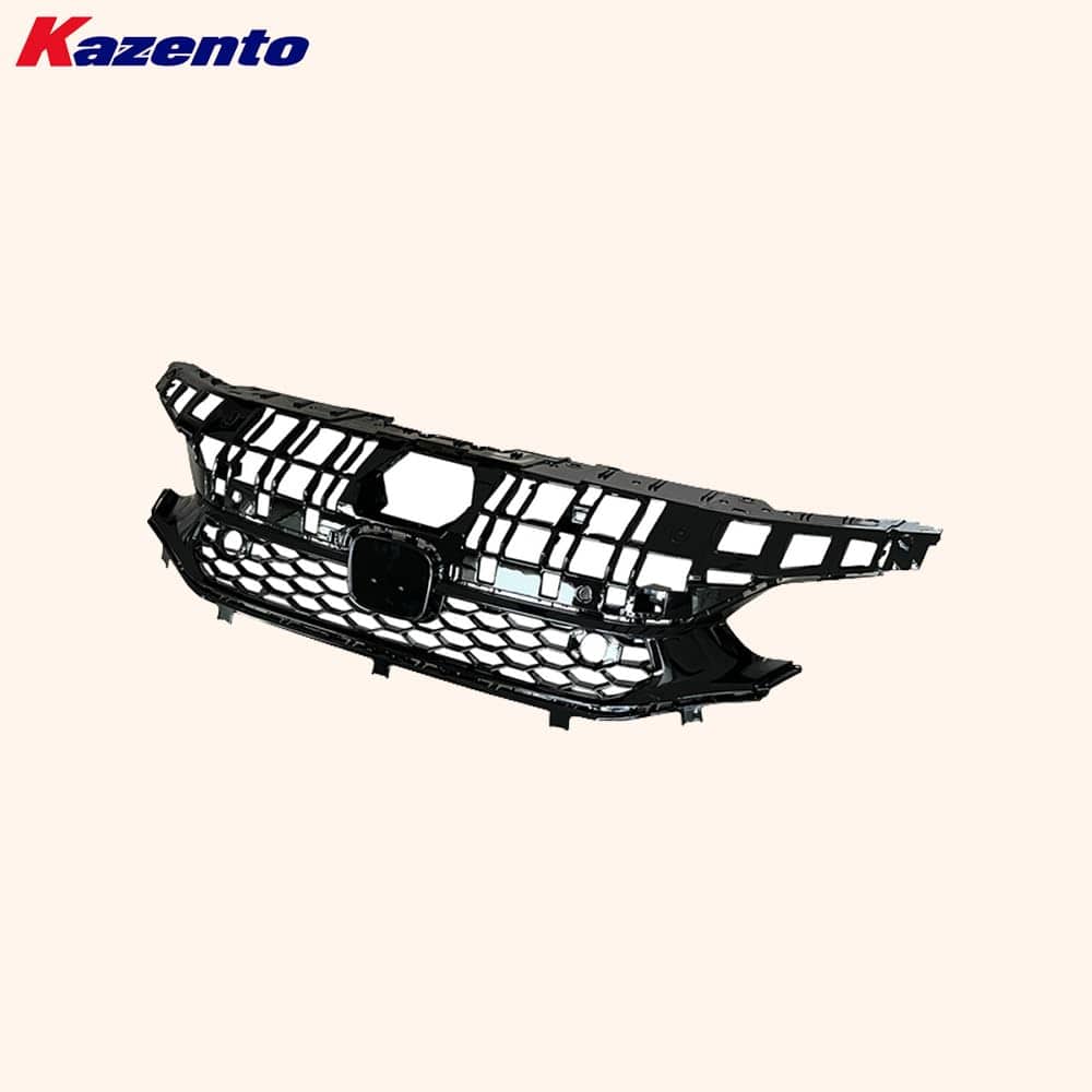 Kazento For Honda Civic FL1 22-24 Glossy Black Front Center Grille Replace Kazento Carbon Parts 车身侧板
