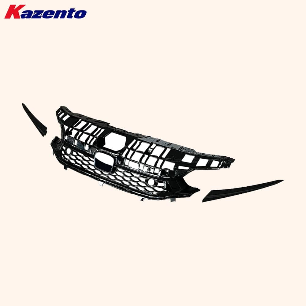 Kazento For Honda Civic FL1 22-24 Glossy Black Front Center Grille Replace Kazento Carbon Parts 车身侧板