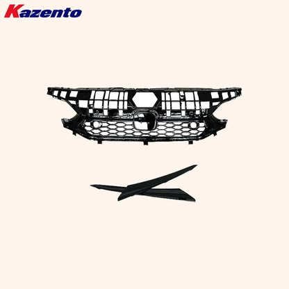 Kazento For Honda Civic FL1 22-24 Glossy Black Front Center Grille Replace Kazento Carbon Parts 车身侧板