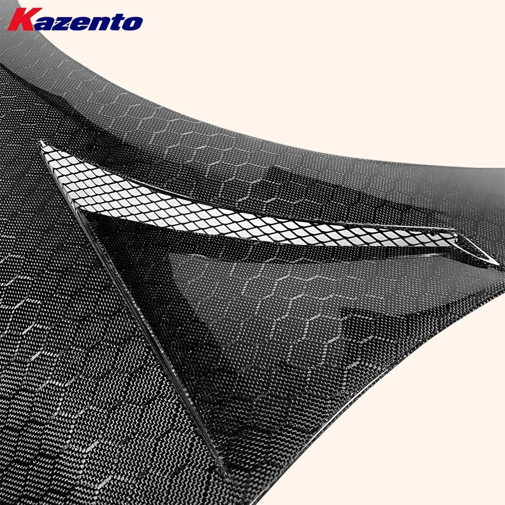Kazento For Honda Civic Type R FD2 Sedan 4 Door 2007-11 JS Style Honeycomb Carbon Fender Kazento Carbon Parts 车身侧板 FD2-FF-J2-HCF