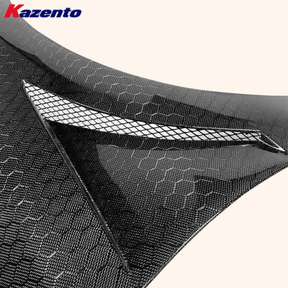 Kazento For Honda Civic Type R FD2 Sedan 4 Door 2007-11 JS Style Honeycomb Carbon Fender Kazento Carbon Parts 车身侧板 FD2-FF-J2-HCF