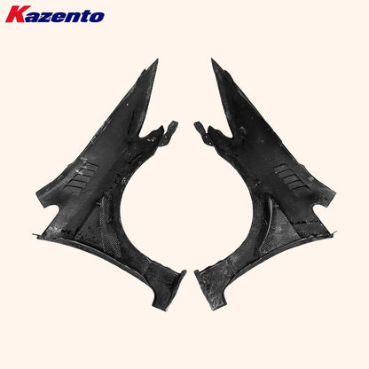 Kazento For Honda Civic Type R FD2 Sedan 4 Door 2007-11 JS Style Honeycomb Carbon Fender Kazento Carbon Parts 车身侧板 FD2-FF-J2-HCF