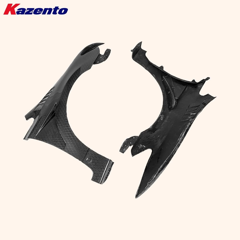 Kazento For Honda Civic Type R FD2 Sedan 4 Door 2007-11 JS Style Honeycomb Carbon Fender Kazento Carbon Parts 车身侧板 FD2-FF-J2-HCF
