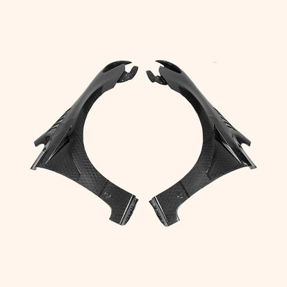 Kazento For Honda Civic Type R FD2 Sedan 4 Door 2007-11 JS Style Honeycomb Carbon Fender Kazento Carbon Parts 车身侧板 FD2-FF-J2-HCF