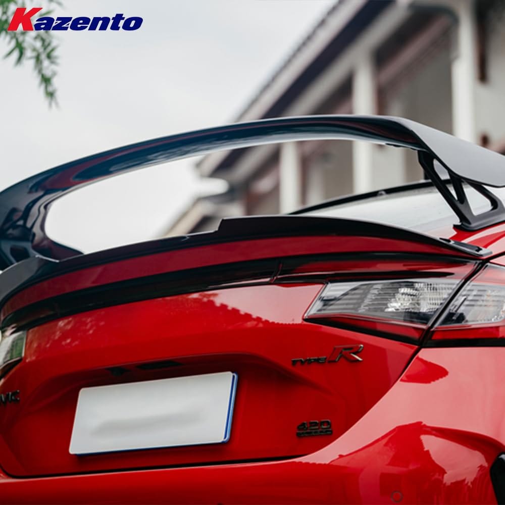 Kazento For Honda Civic Type R FL5 2023-24 ABS L Style Rear Wing Spoiler Blade Kazento Carbon Parts 车身侧板 FL5-RS-BLD-L-ABS
