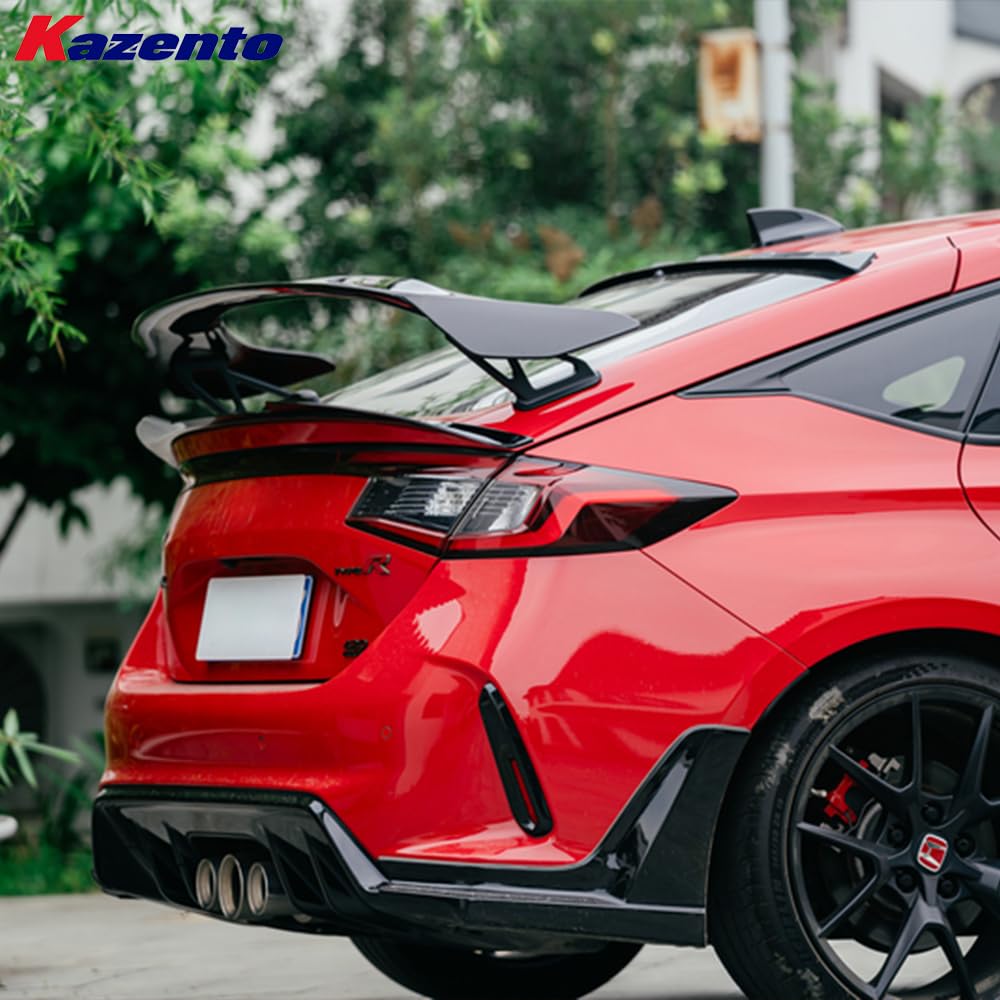 Kazento For Honda Civic Type R FL5 2023-24 ABS L Style Rear Wing Spoiler Blade Kazento Carbon Parts 车身侧板 FL5-RS-BLD-L-ABS