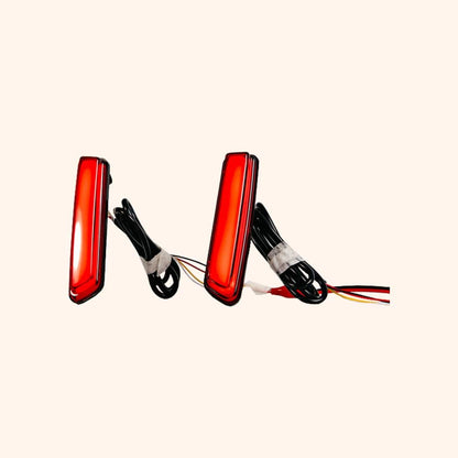 Kazento For Honda Civic Type R FL5 2023-24 ABS OE Style Rear Bumper LED with Line Kazento Carbon Parts 车身侧板 FL5-RBLED-OE-ABS