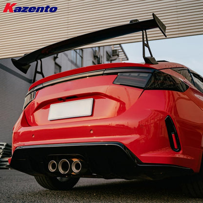 Kazento For Honda Civic Type R FL5 2023-24 ABS SPN Style Rear Trunk GT Spoiler Wing Kazento Carbon Parts 车身侧板 FL5-RS-GT-SPN-ABS
