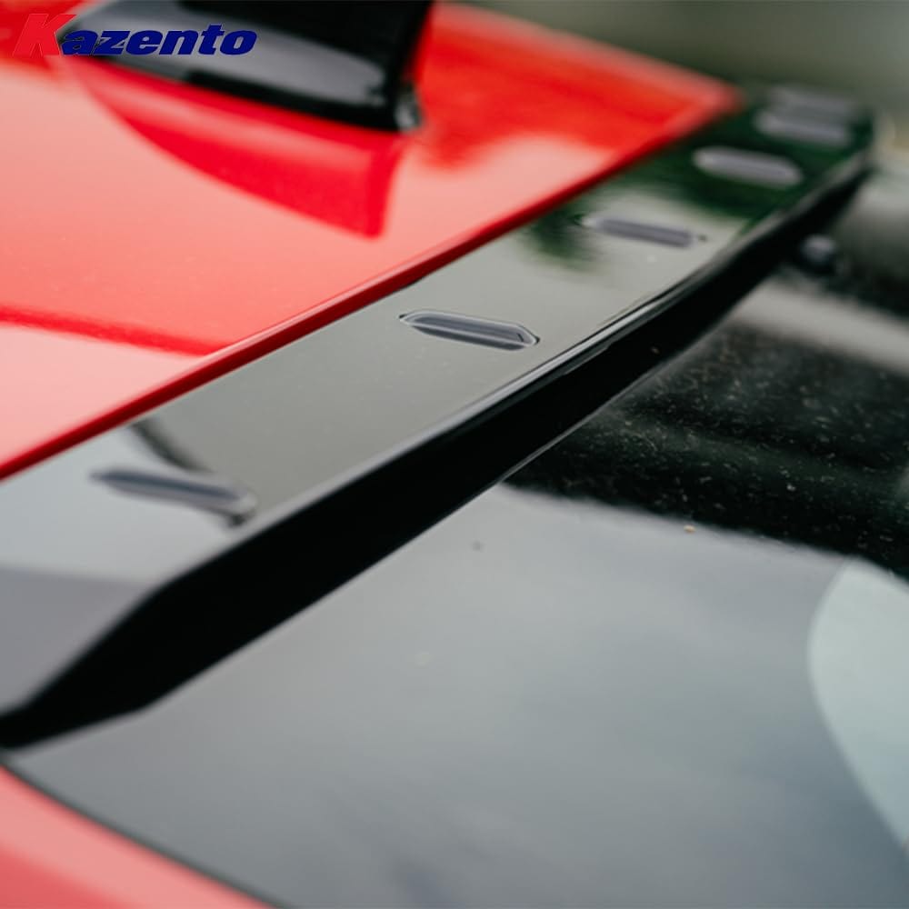 Kazento For Honda Civic Type R FL5 2023-24 ABS VTX Style Rear Roof Spoiler Wing Lip Kazento Carbon Parts 车身侧板 FL5-RS-RF-VTX-ABS