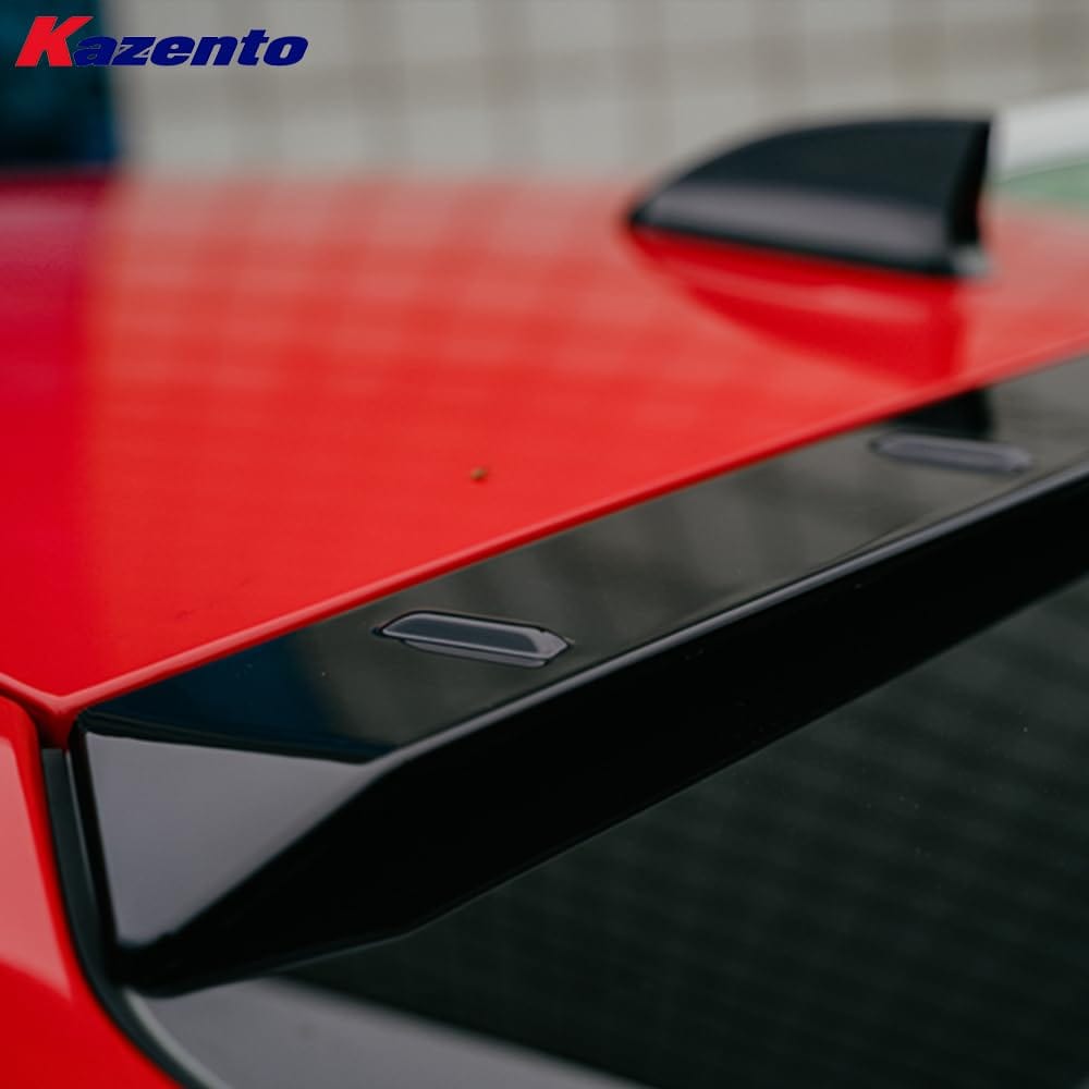 Kazento For Honda Civic Type R FL5 2023-24 ABS VTX Style Rear Roof Spoiler Wing Lip Kazento Carbon Parts 车身侧板 FL5-RS-RF-VTX-ABS