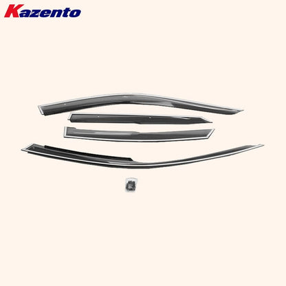 Kazento For Honda Civic Type R FL5 2023-24 PC Plastic M Type Window Deflector Shield 4pc Kazento Carbon Parts 车身侧板 FL5-DEF-M-P