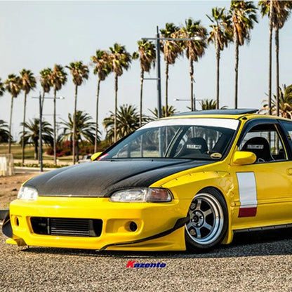 Kazento For Honda Eg Civic Hatch Back Rb Style Wide Body Front Fender Fiber Glass