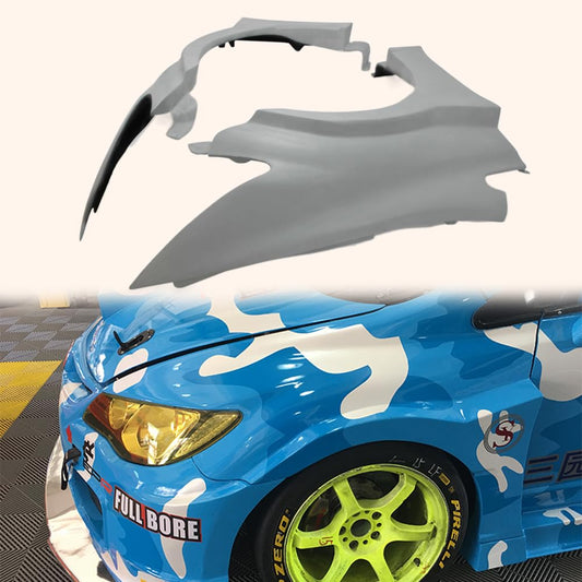 Kazento For Honda Fd2 Epa Style Wide Front Fender Fiber Glass Kazento Carbon Parts 车身侧板 FD2-FF-EPA-FRP