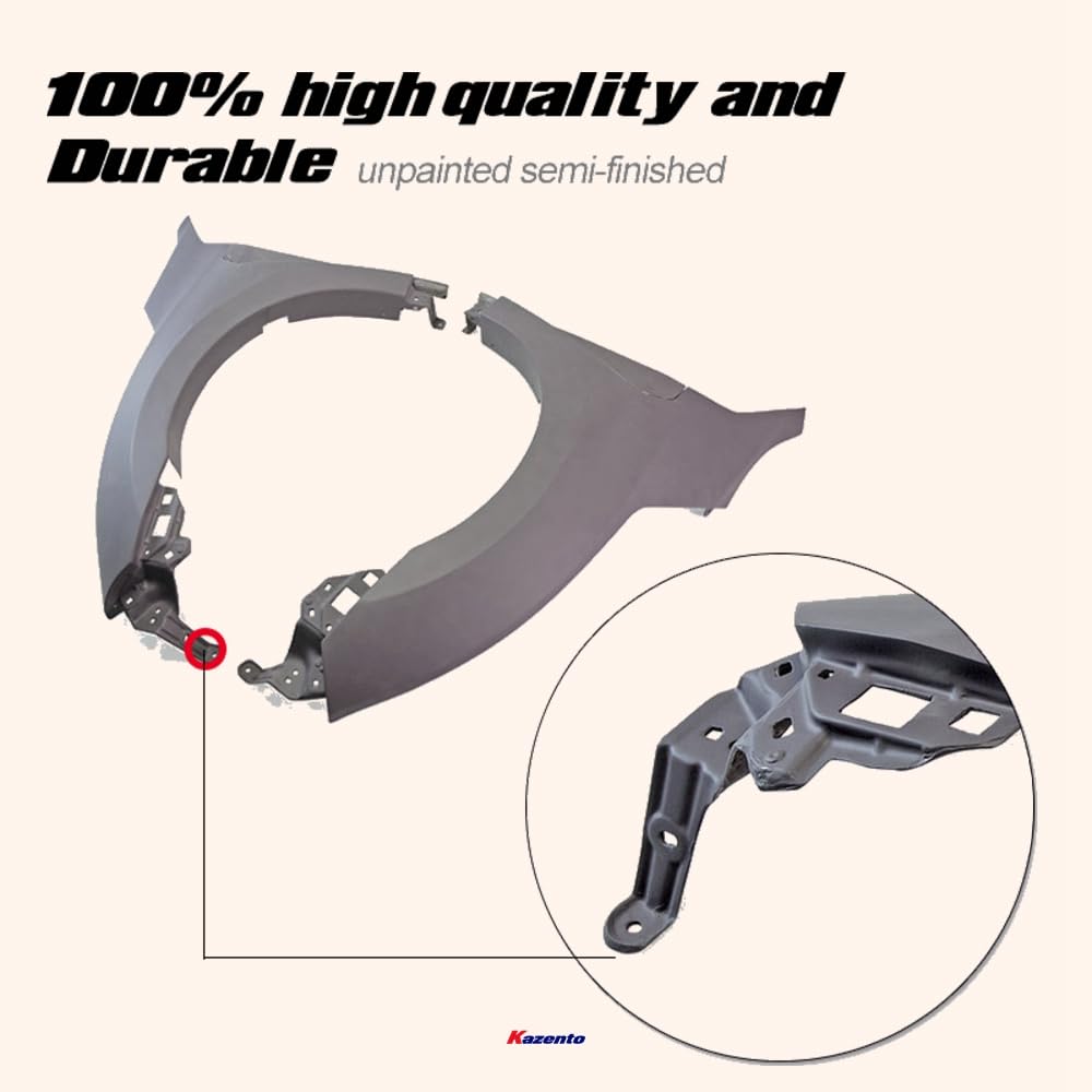 Kazento For Honda Fk7 Convert To Fk8 Front Fender With Side Vents Fiber Glass Kazento Carbon Parts 车身侧板 FK7-FF-FK8#W-FRP