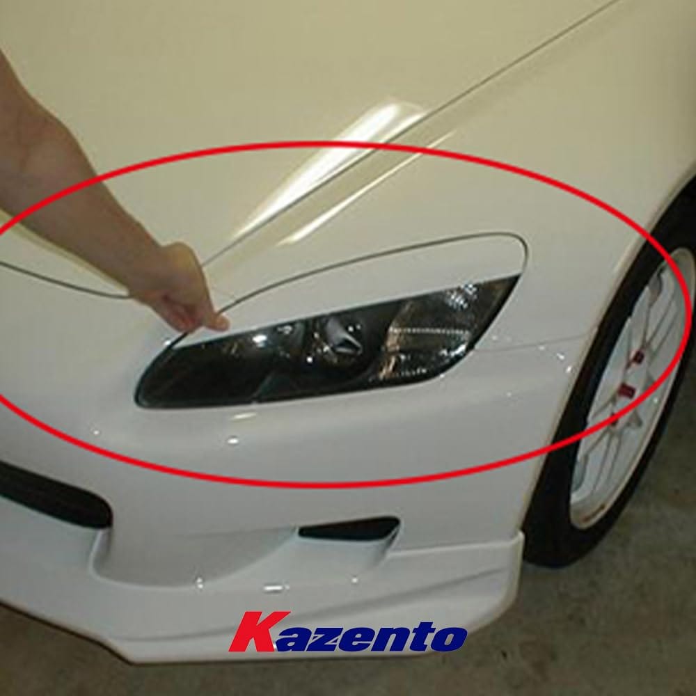Kazento For Honda S2000 Coupe Convertible AP1 AP2 99-09 Carbon Headlight Eyelid Eyebrow Kazento Carbon Parts 车身侧板 S2000-EYE-CF