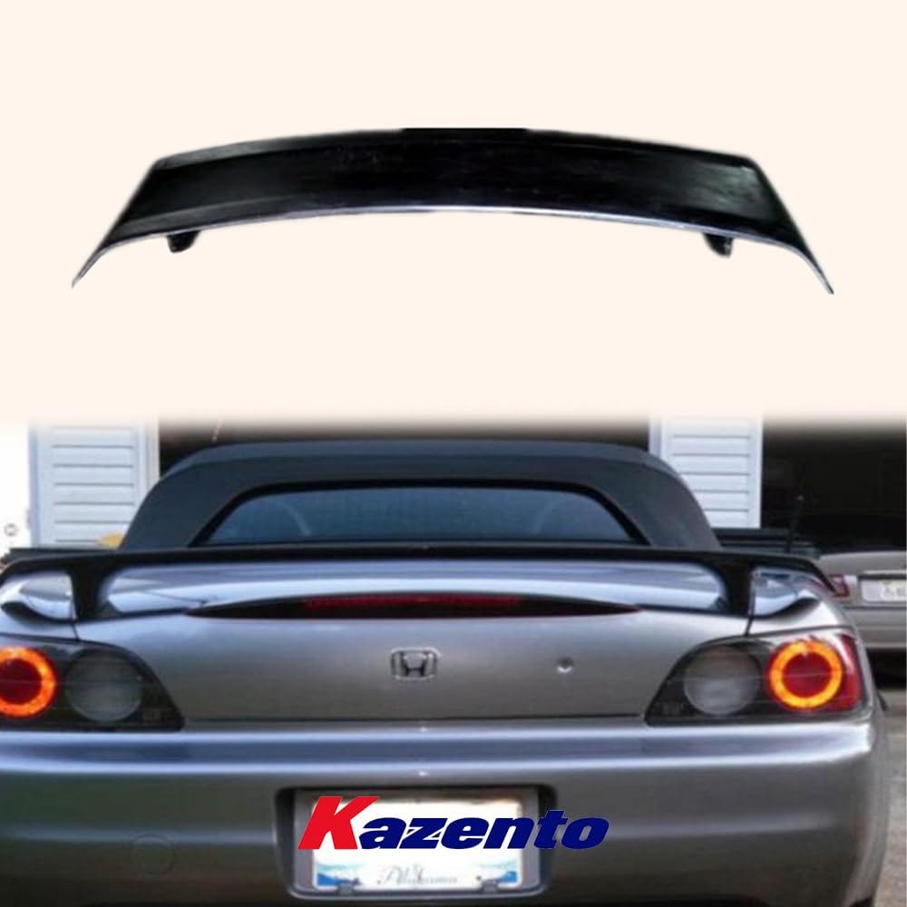 Kazento For Honda S2K S2000 JS Style Fiberglass FRP Unpaint Rear Trunk Boot Spoiler Wing