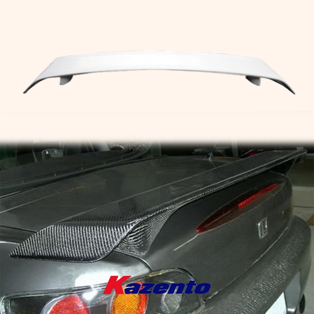 Kazento For Honda S2K S2000 JS Style Fiberglass FRP Unpaint Rear Trunk Boot Spoiler Wing