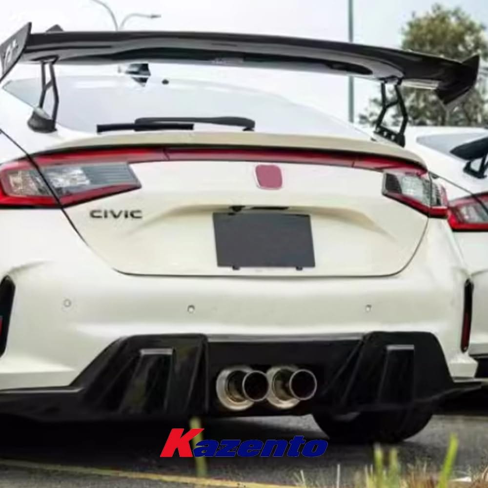 Kazento For Honda Type R 2023-24 FL5 Hatchback KZ Style Carbon Fiber Rear Lip Diffuser Kazento Carbon Parts 车身侧板 FL5-DIF-KZ-CF