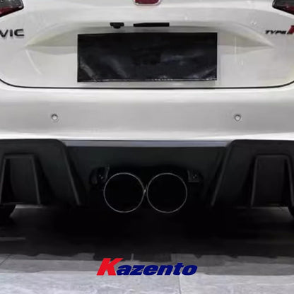 Kazento For Honda Type R 2023-24 FL5 Hatchback KZ Style Carbon Fiber Rear Lip Diffuser Kazento Carbon Parts 车身侧板 FL5-DIF-KZ-CF