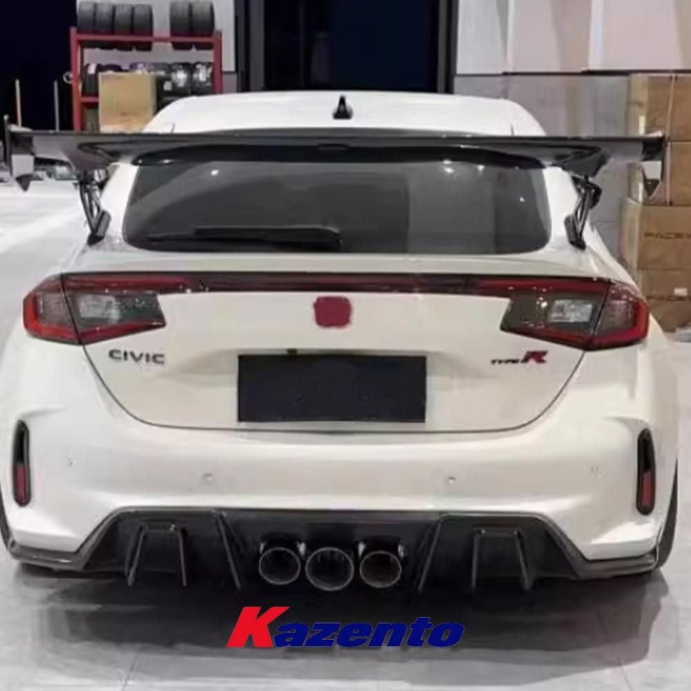 Kazento For Honda Type R 2023-24 FL5 Hatchback KZ Style Carbon Fiber Rear Lip Diffuser