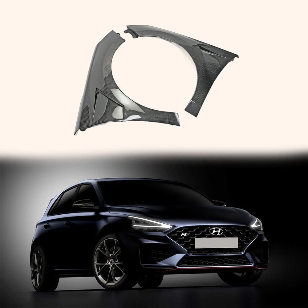 Kazento For Hyundai I30N Pd18-21 Pre-Facelift Epa S Type Front Fender (Will Also Fit Elantra Gt Hatch Us Model) Carbon Fiber Kazento Carbon Parts 车身侧板 I30-FF-EPAS-CF