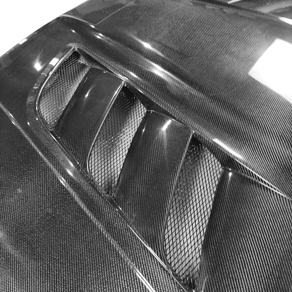 Kazento For Jeep 05-10 Grand Cherokee VP Style Carbon Fiber Cooling Vented Hood Bonnet